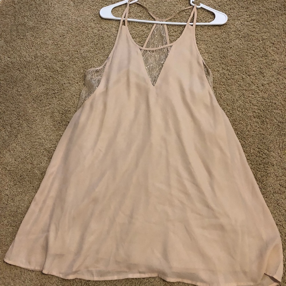 Nude, lace dress